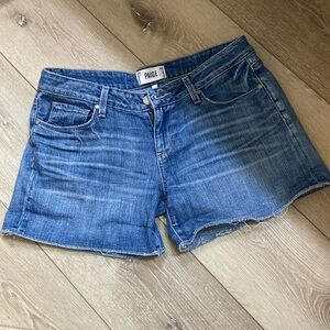 PAIGE Blue Denim Jean Shorts